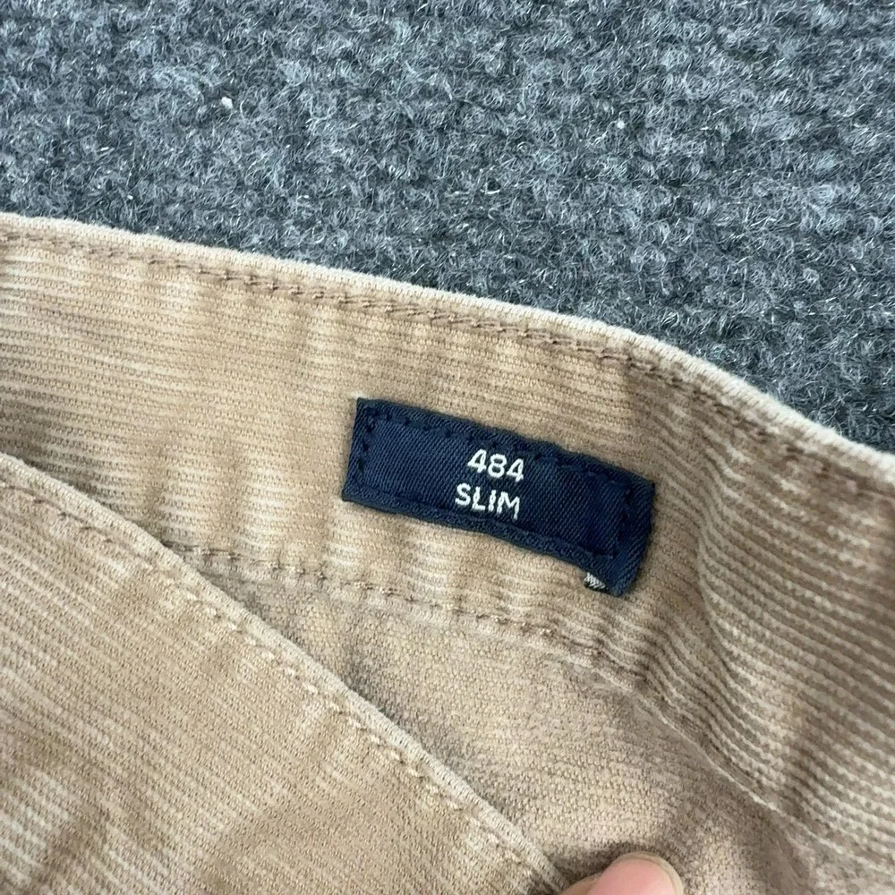 J Crew Pants Mens 35x32 Tan Corduroy 484 Slim Casual Preppy Classic
